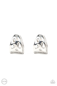 BLISSED OUT - WHITE CLIP-ON EARRING