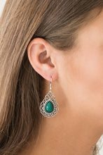 Load image into Gallery viewer, FLIRTY FINESSE - GREEN EARRING