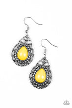 Load image into Gallery viewer, FLIRTY FINESSE - YELLOW EARRING
