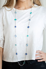 Load image into Gallery viewer, GLASSY GLAMOROUS - MULTI BLUE NECKLACE