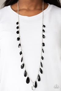 GLOW AND STEADY WINS THE RACE - BLACK LAYNARD NECKLACE