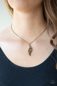 LET STEM TALK - BRASS NECKLACE