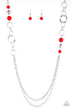 Load image into Gallery viewer, MODERN MOTLEY - RED NECKLACE