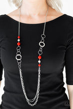 Load image into Gallery viewer, MODERN MOTLEY - RED NECKLACE