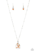 Load image into Gallery viewer, STORMY SHIMMER - ORANGE NECKLACE