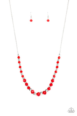 STRATOSPHERE SPARKLE - RED NECKLACE