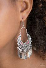 Load image into Gallery viewer, WALK ON THE WILDSIDE - RED EARRING
