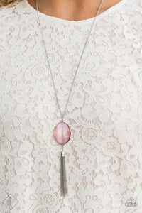 TASSELED TRANQUILITY - PINK NECKLACE