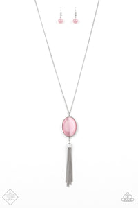 TASSELED TRANQUILITY - PINK NECKLACE