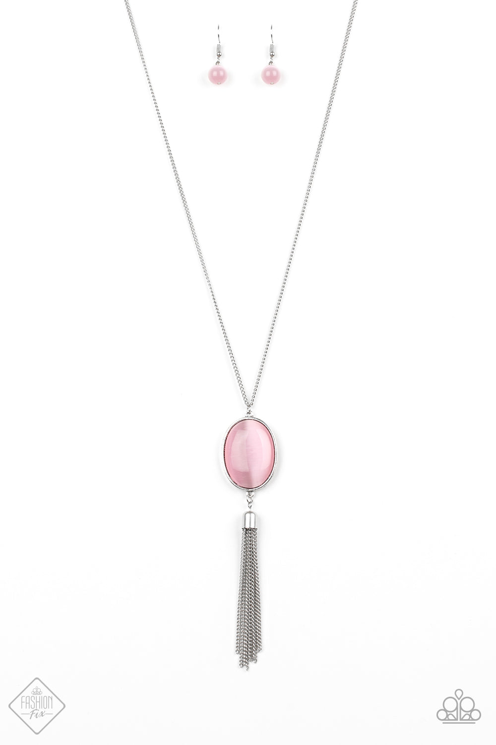 TASSELED TRANQUILITY - PINK NECKLACE