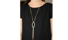 Load image into Gallery viewer, HEAD OVAL HEELS - GOLD NECKLACE