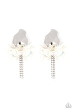 Load image into Gallery viewer, HARMONICALLY HOLOGRAPHIC - WHITE POST EARRING