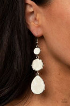 Load image into Gallery viewer, PROGRESSIVELY POSH - WHITE EARRING