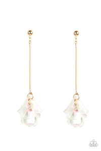 KEEP THEM IN SUSPENSE - GOLD POST EARRING