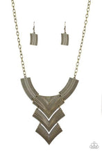 Load image into Gallery viewer, FIERCELY PHARAOH - BRASS NECKLACE