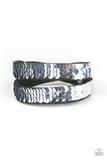 Load image into Gallery viewer, UNDER THE SEQUINS - BLUE/SILVER URBAN BRACELET