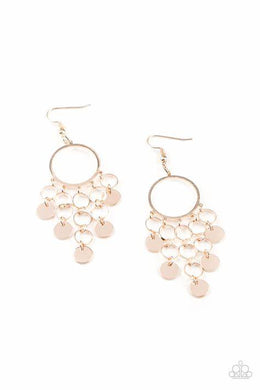 CYBER CHIME - ROSE GOLD EARRING