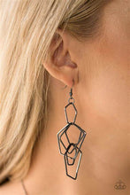 Load image into Gallery viewer, FIVE-SIDED FABULOUS - BLACK EARRING