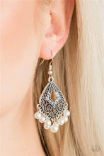 Load image into Gallery viewer, GRACEFULLY GATSBY - WHITE EARRING