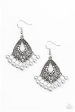 Load image into Gallery viewer, GRACEFULLY GATSBY - WHITE EARRING