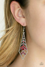 Load image into Gallery viewer, FLARED FLAIR - RED EARRING