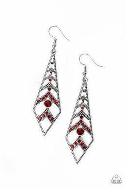FLARED FLAIR - RED EARRING