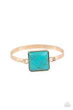 Load image into Gallery viewer, TURNING A CORNERSTONE  - TURQUOISE/GOLD BRACELET