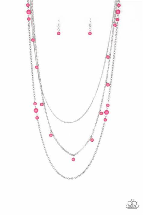LAYING THE GROUNDWORK - PINK NECKLACE